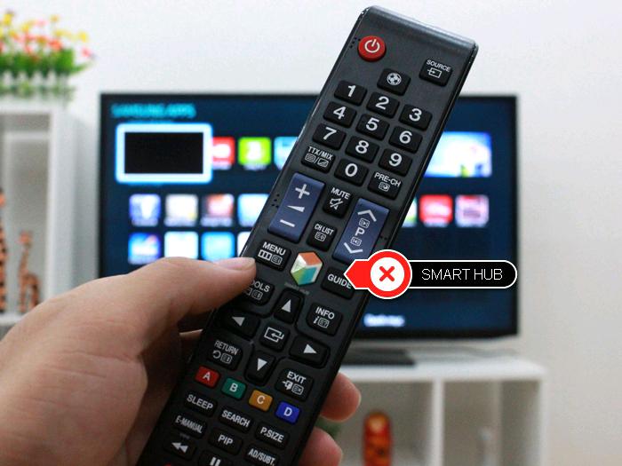 Chọn biểu  tượng SMART trên remote