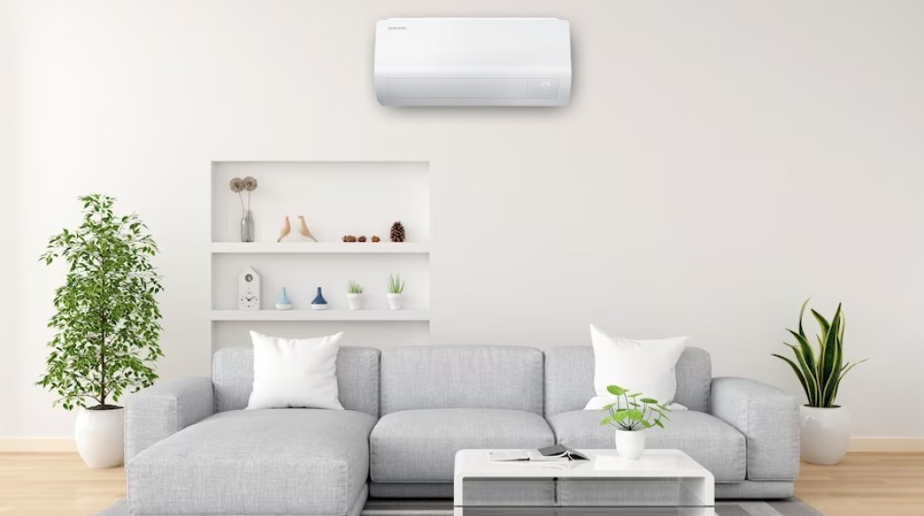 Máy lạnh Samsung Inverter 1 HP AR10DYHZAWKNSV có công suất làm lạnh 1 HP, phù hợp với diện tích phòng dưới 15m² (từ 30 đến 45m³)