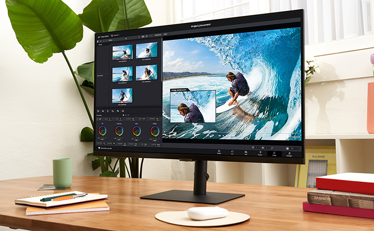 Samsung Viewfinity S8 được trang bị tấm nền 4K hiển thị rõ nét
