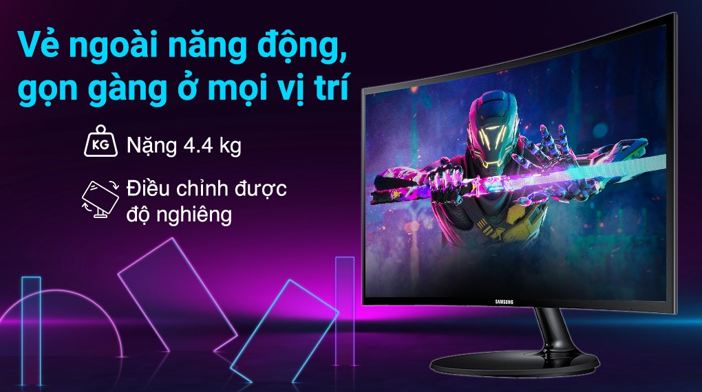 Màn hình Samsung LC27F390FHEXXV 27 inch có thể điều chỉnh độ cong theo ý muốn