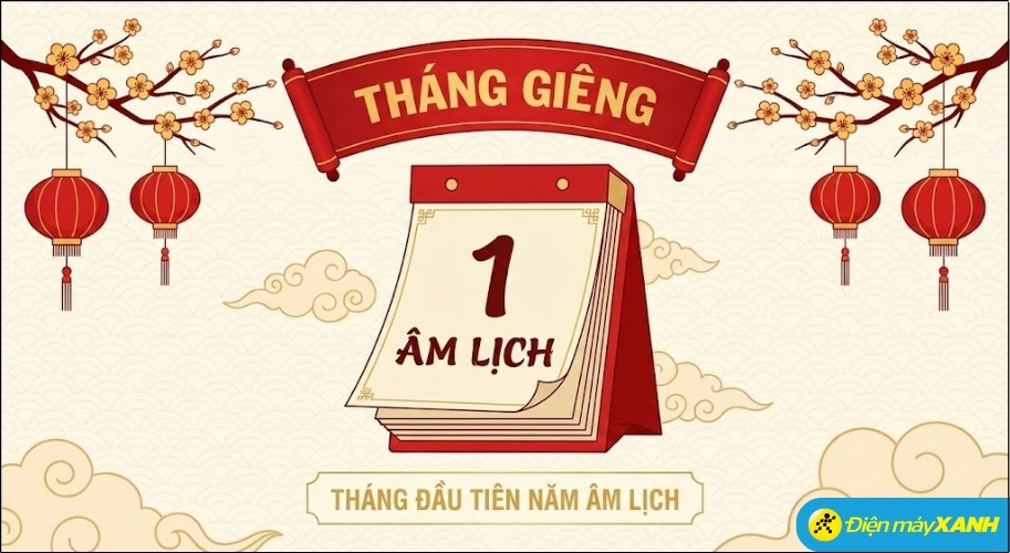 Tháng Giêng chính là tháng 1 Âm lịch (tháng đầu tiên của năm âm lịch)
