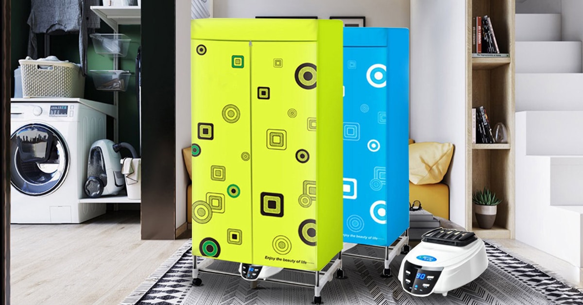 Tủ sấy quần áo là thiết bị gia dụng có thiết kế tương tự như chiếc tủ vải để chứa áo quần