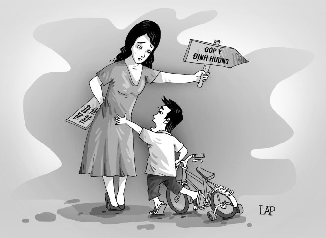 Bố mẹ thường quyết định mọi việc thay bé
