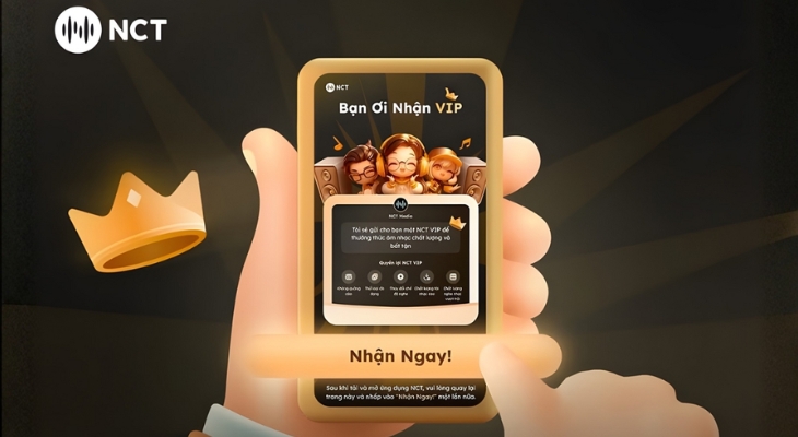 NhacCuaTui triển khia chương trình tặng người dùng 1 năm NhacCuaTui VIP miễn phí