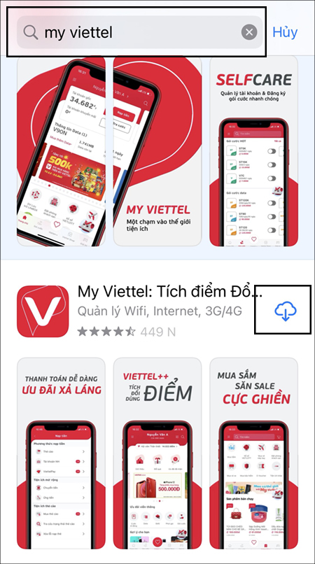 Tải ứng dụng My Viettel