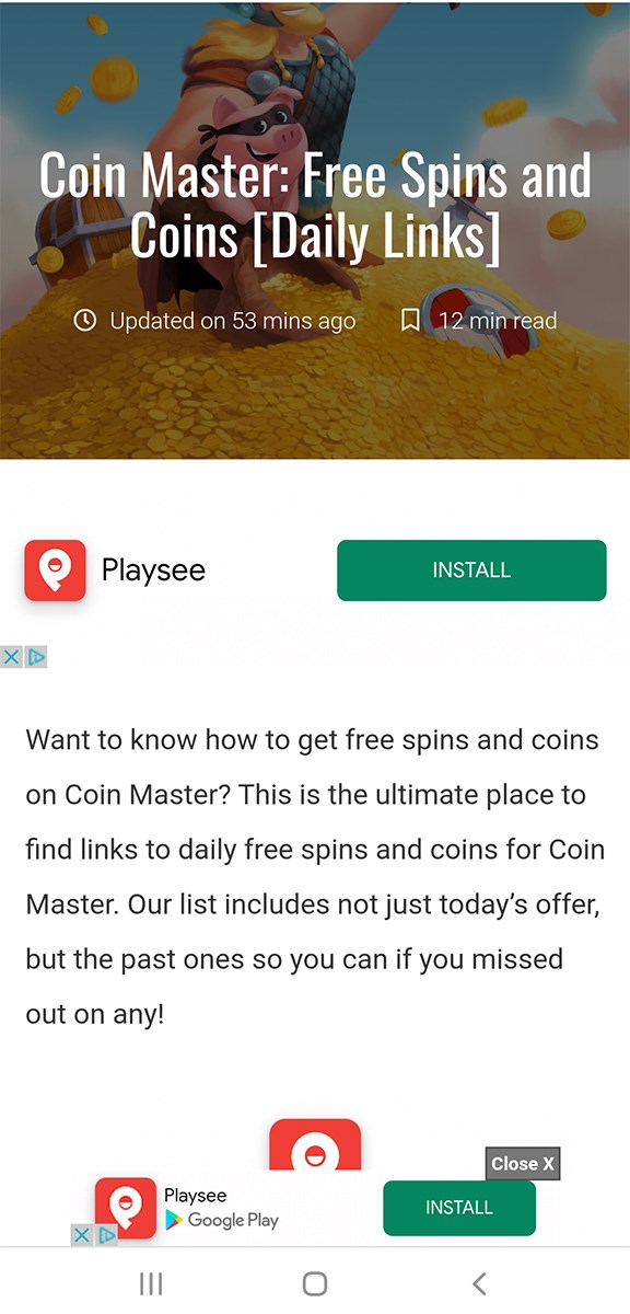 Truy cập Levvvel để cập nhật danh sách đường dẫn nhận lượt quay Coin Master miễn phí
