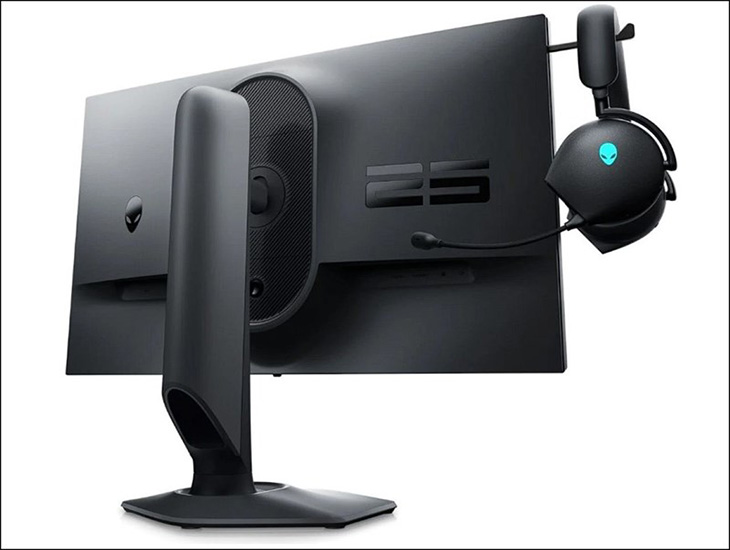 Alienware AW2523HF có thiết kế màu đen chủ đạo