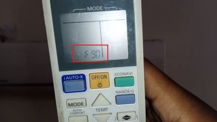 Nguyên nhân mã lỗi F90 trên điều hòa Panasonic là do trục trặc mạch PFC ra máy nén