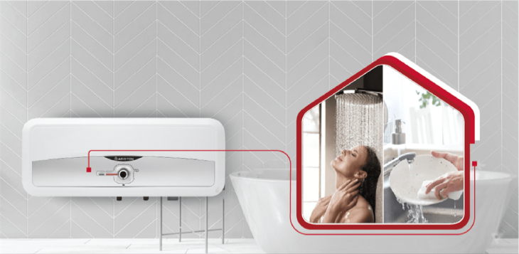 Dùng máy nước nóng Ariston có dung tích phù hợp