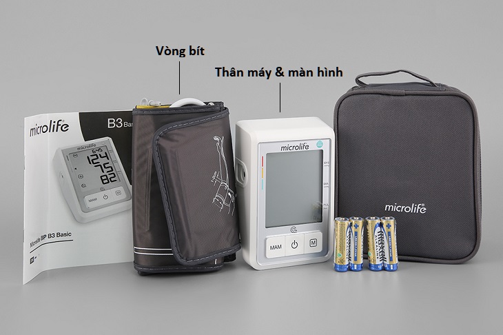 Máy đo huyết áp tự động Microlife B3 Basic giúp bạn theo dõi sức khỏe tại nhà hiệu quả