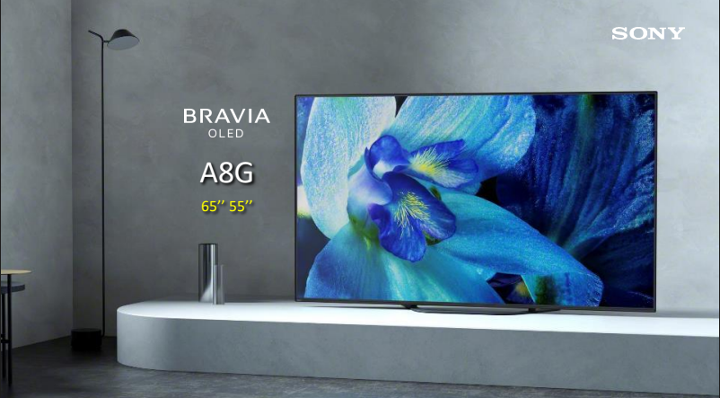 thiết kế tivi OLED Sony 4K 55 inch KD-55A8G