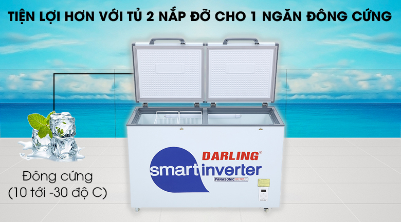 Tủ đông 1 ngăn 2 cửa