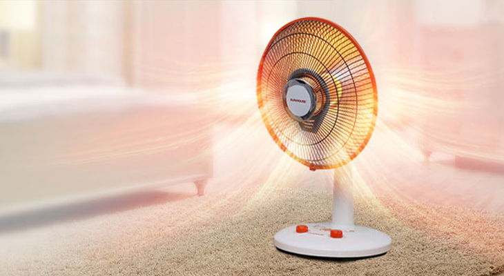 Không bật quạt sưởi liên tục