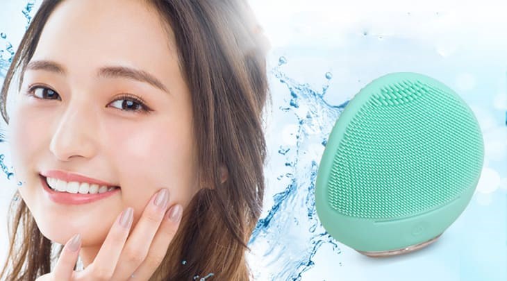 Máy rửa mặt và massage dành cho da nhạy cảm Halio Sweet Mint  làm sạch hiệu quả, giúp da thẩm thấu dưỡng chất tốt vào ban đêm