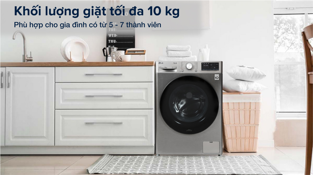 Máy giặt LG Inverter 10 kg FV1410S3B
