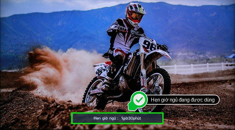 Có thể tính năng Hẹn giờ ngủ đang được dùng