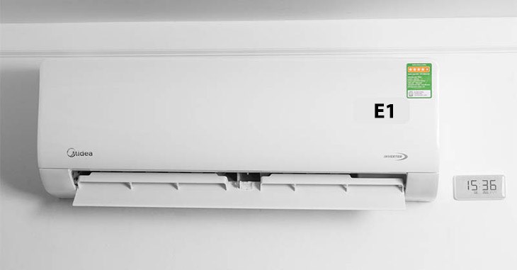 Máy lạnh Midea báo lỗi E1 trên dàn lạnh là lỗi hư hỏng cảm biến nhiệt độ phòng, ảnh hưởng đến khả năng làm lạnh