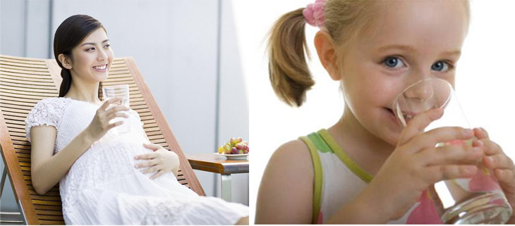 Nhu cầu nước sạch của bà bầu và trẻ nhỏ cao hơn người bình thường