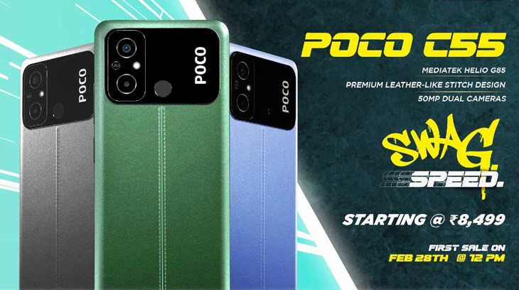 POCO C55 được ra mắt vào ngày 21/02/2023 tại Ấn Độ
