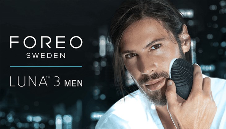 Máy rửa mặt Foreo Luna 3 For Men có kiểu dáng gọn gàng, dễ dàng cầm nắm và thao tác
