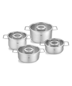 Bộ nồi Fissler Pure 4 món nắp kính