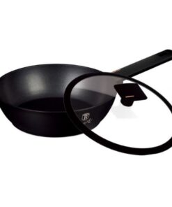 Chảo sâu lòng Berlinger Haus BH/7089N 24cm màu đen - Monaco Collection (có nắp)