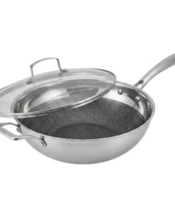 Chảo sâu lòng tổ ong La Gourmet 20cm (vung kính)