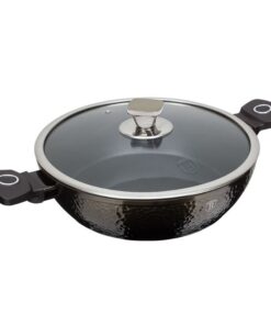 Nồi chảo 2 quai cầm có nắp Berlinger Haus BH/6577 28cm màu nâu đen - Primal Gloss Collection