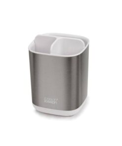 Bộ hộp đựng bàn chải đánh răng Joseph Joseph 70530 EasyStore Steel Toothbrush Caddy - White