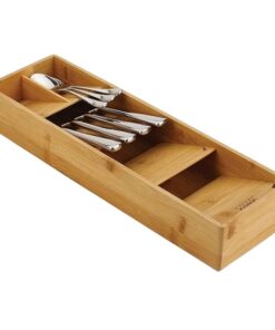 Khay chia ngăn kéo phân loại thìa, dĩa Joseph Joseph DrawerStore Bamboo