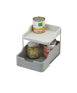 Kệ 2 tầng để gia vị Joseph Joseph Duo 2tier Cpbrd Orgniser w/Drawer 85192 (Grey) - màu xám