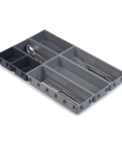 Khay chia ngăn kéo đựng dao dĩa Joseph Joseph 85199 Blox 7-piece Drawer Organiser Set - Grey
