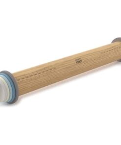 Cây lăn bột bằng gỗ Joseph Joseph 20036 Verstellbare Teigrolle - Pastellfarben VE 4 (cán màu xanh)