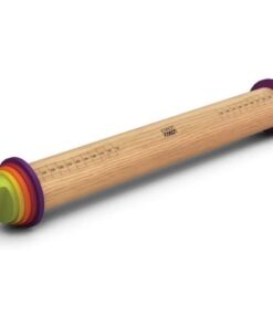 Cây lăn bột bằng gỗ Joseph Joseph 20085 Verstellbare Teigrolle - Mehrfarbig VE 4 (cán nhiều màu)