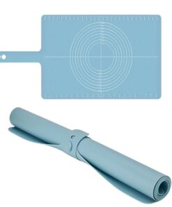 Tấm lót, thảm nhồi bột silicone Joseph Joseph 20097 RollUp™ - Aufrollbare, rutschfeste Silikon Backmatte - Hellblau VE 4 - màu xanh dương
