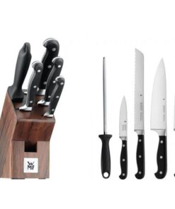 Bộ dao WMF MESSERBLOCK Spitzenklasse Plus Stahl 6-teilig kèm giá để dao bằng gỗ