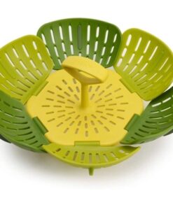 Xửng hấp Joseph Joseph 45030 Bloom™ Faltbarer Dampfgareinsatz - Grün VE 3 bằng silicon