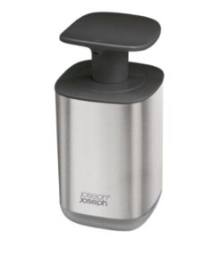 Bình đựng xà phòng Joseph Joseph 85164 Presto™ Edelstahl Hygienischer Seifenspender - Grau VE 4 (màu inox)
