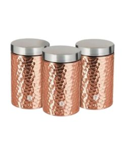 Bộ 3 hộp đựng thực phẩm Berlinger Haus BH/6715 -vàng hồng có vân