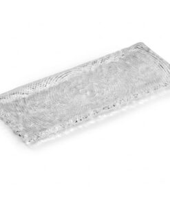 Đĩa chữ nhật IVV Diamante trắng 31 x 12.5cm