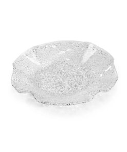 Đĩa pha lê IVV Special Scalloped trắng 27cm