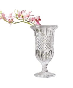 Bình hoa pha lê Bohemia Alexandria đế tròn cánh hoa 30cm