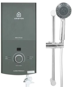 Máy nước nóng trực tiếp Ariston 4500W, có bơm trợ lực