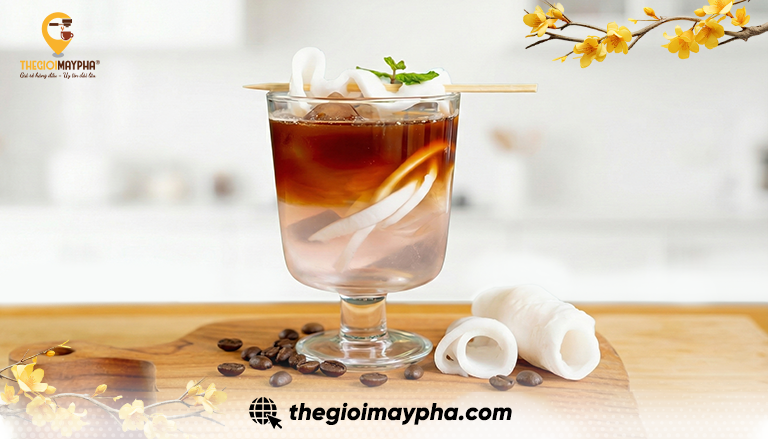 pha đồ uống cùng mấy pha cà phê
