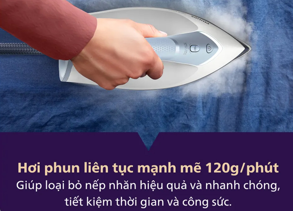 Bàn Ủi Hơi Nước Philips PSG3000/20 Bàn ủi hơi nước Philips PSG3000/20 phun hơi 120g/phút