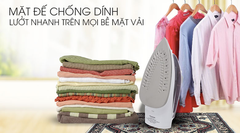 Bàn ủi hơi nước Panasonic NI-M300TVRA 1800W mặt đế chống dính - Bàn ủi hơi nước Panasonic NI-M300TVRA