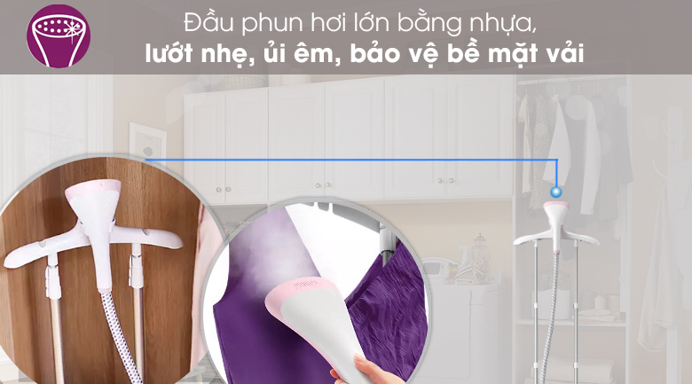 Bàn ủi hơi nước đứng Philips GC485/49 1800W Ủi hiệu quả - Bàn ủi hơi nước đứng Philips GC485