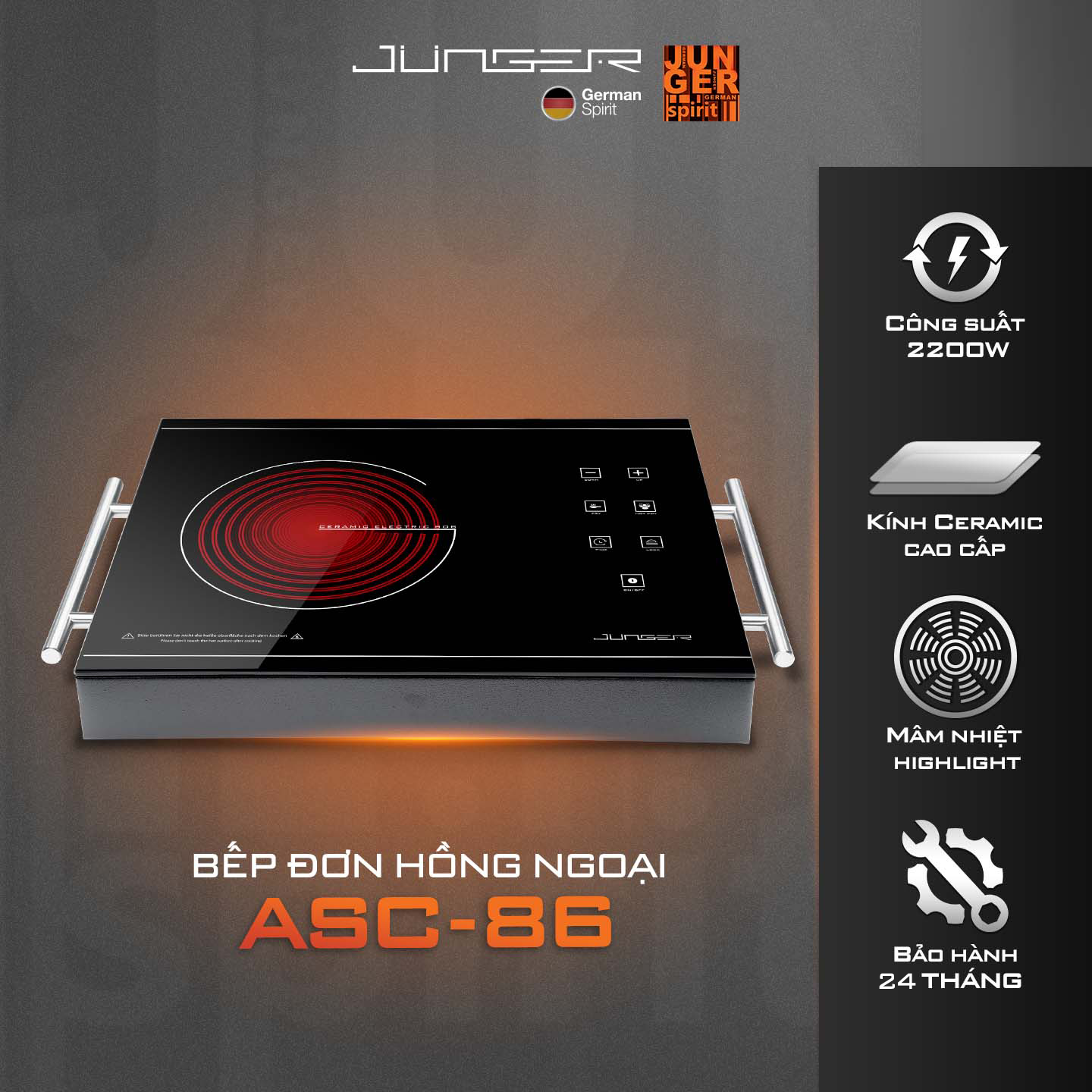 bep-hong-ngoai-junger-asc-86-60262 Bếp hồng ngoại Junger ASC-86 Bếp hồng ngoại Junger ASC-86