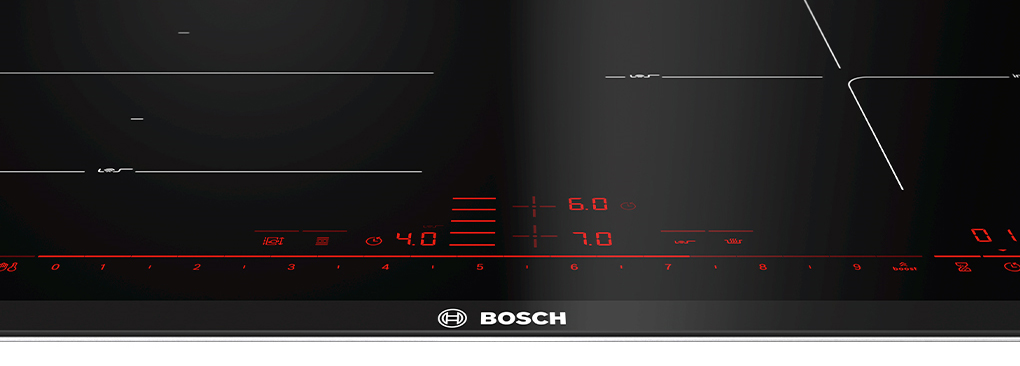 Bếp từ 4 vùng nấu Bosch PXE675DC1E Bảng điều khiển - Bếp từ 4 vùng nấu lắp âm Bosch PXE675DC1E