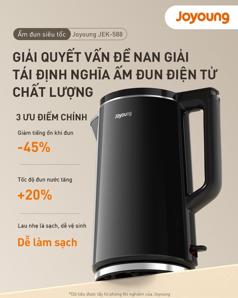 Bình đun siêu tốc Joyoung 1.7 lít JEK-588